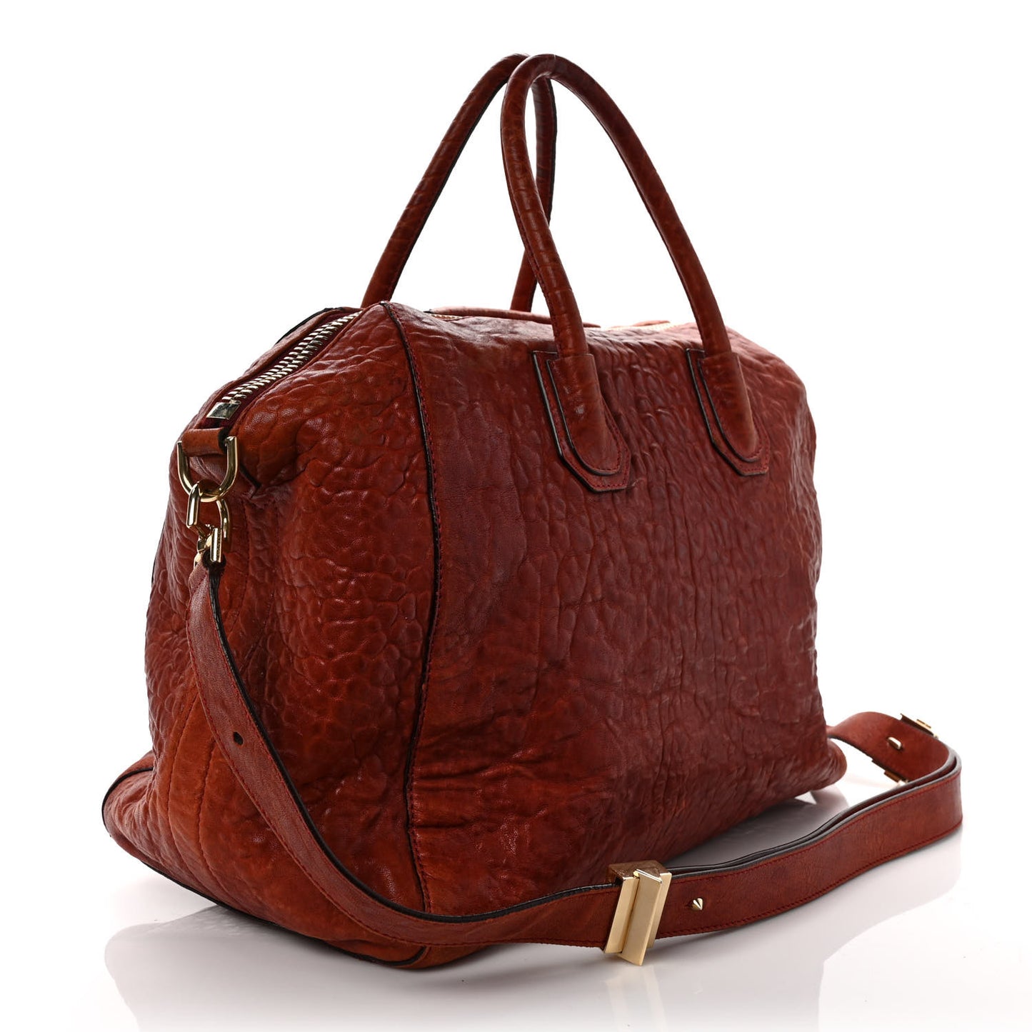 Pebbled Calfskin Medium Antigona Brick