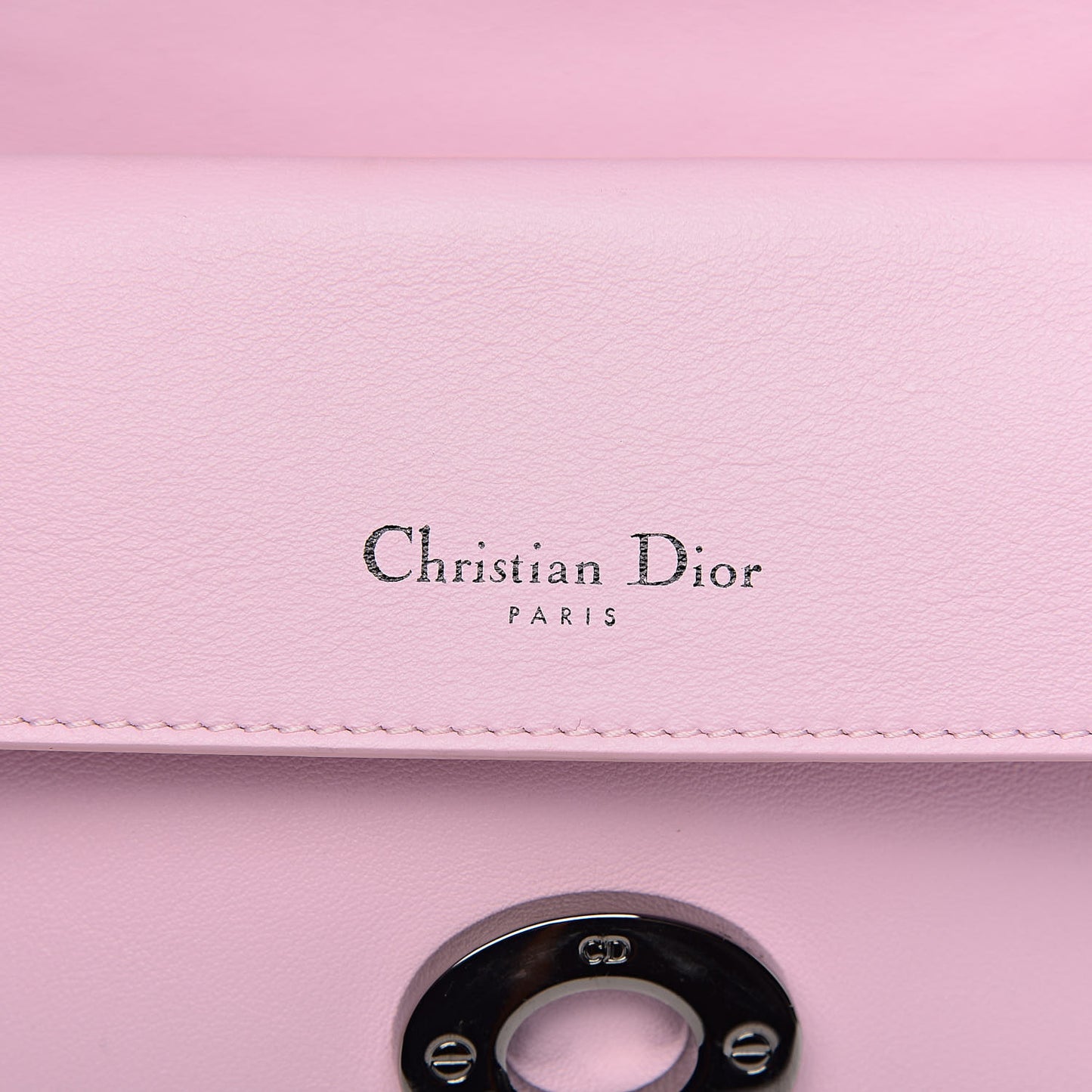 Metallic Patent Smooth Calfskin Small Be Dior Flap Pink Fuchsia