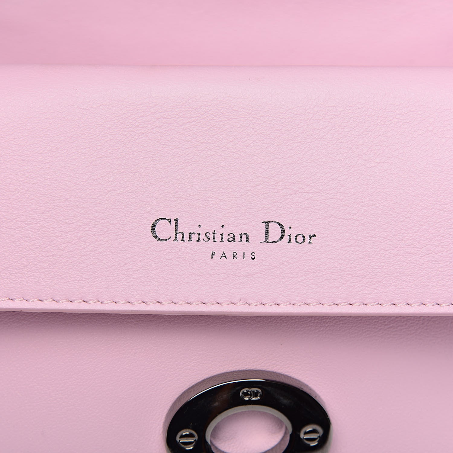 Christian Dior Metallic Patent Smooth Calfskin Small Be Dior Flap Pink Fuchsia 8 of 19