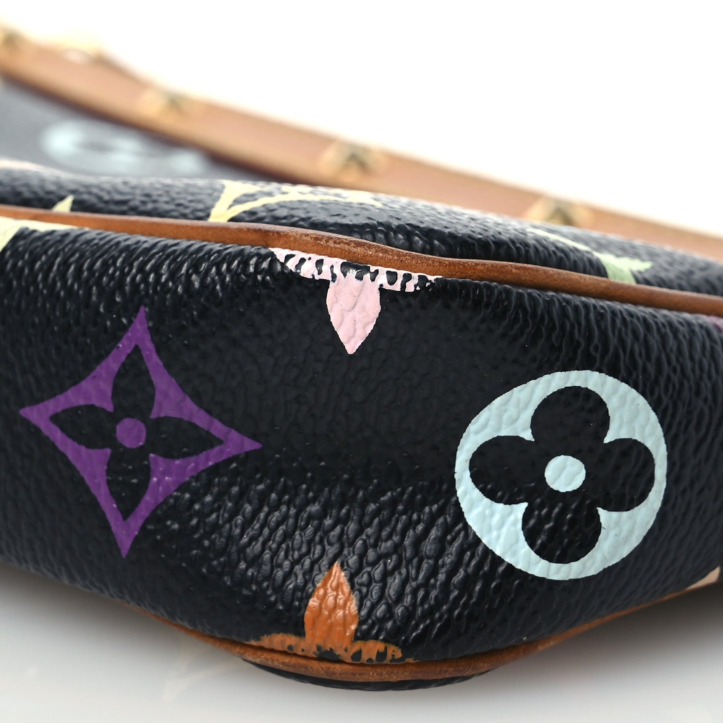 Monogram Multicolor Pochette Accessories Black