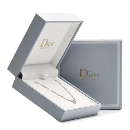 Christian Dior 18K White Gold Diamond Rose Des Vents Necklace 6 of 6