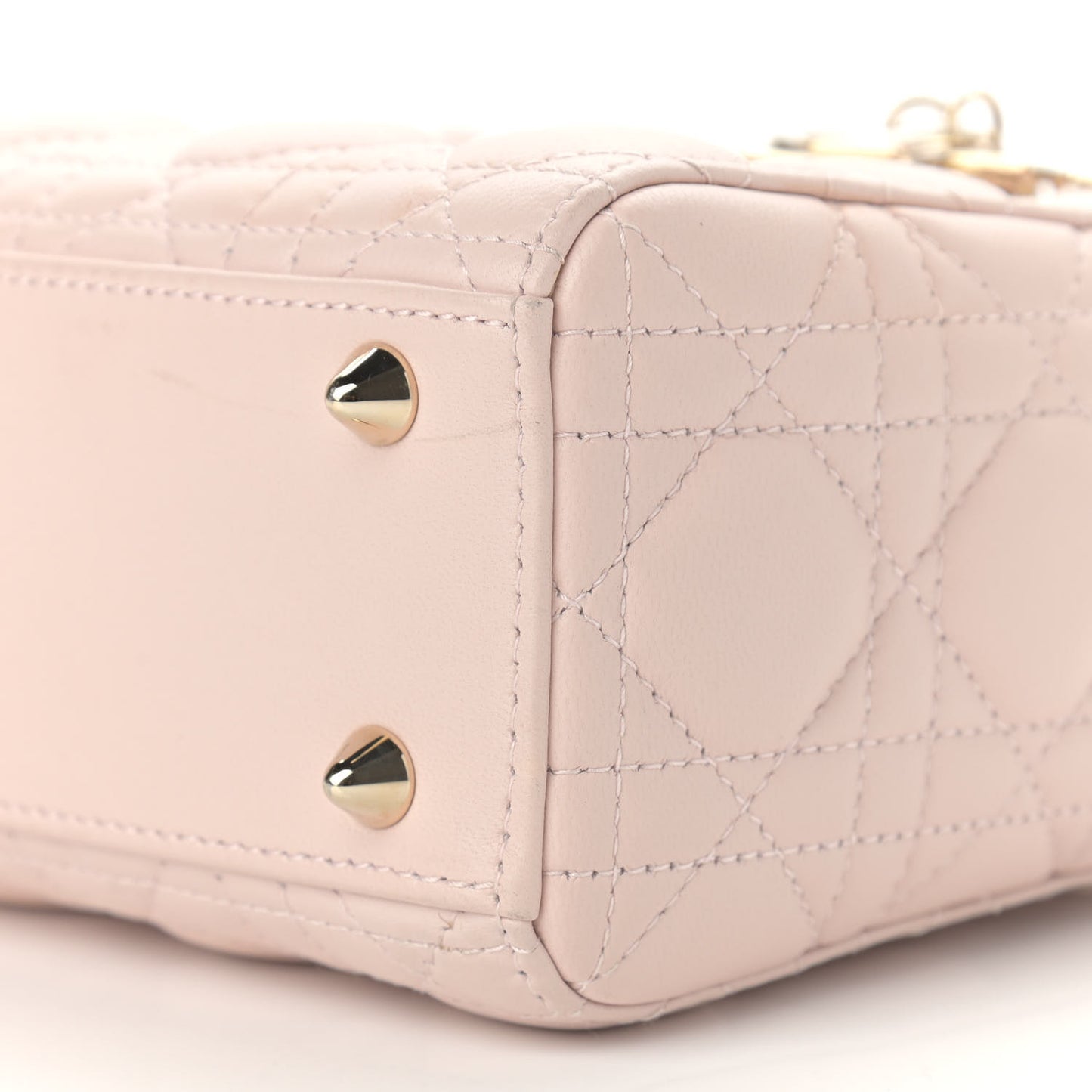 Lambskin Cannage Small Lady Dior Pink