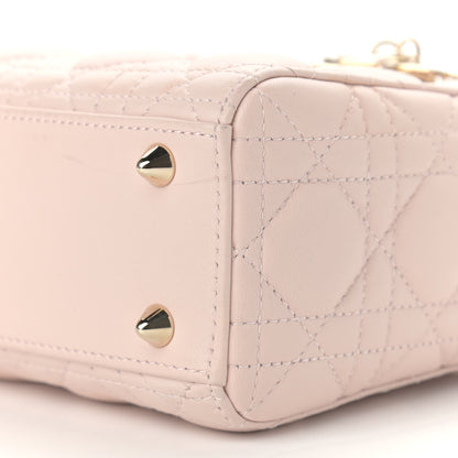Christian Dior Lambskin Cannage Small Lady Dior Pink 9 of 15