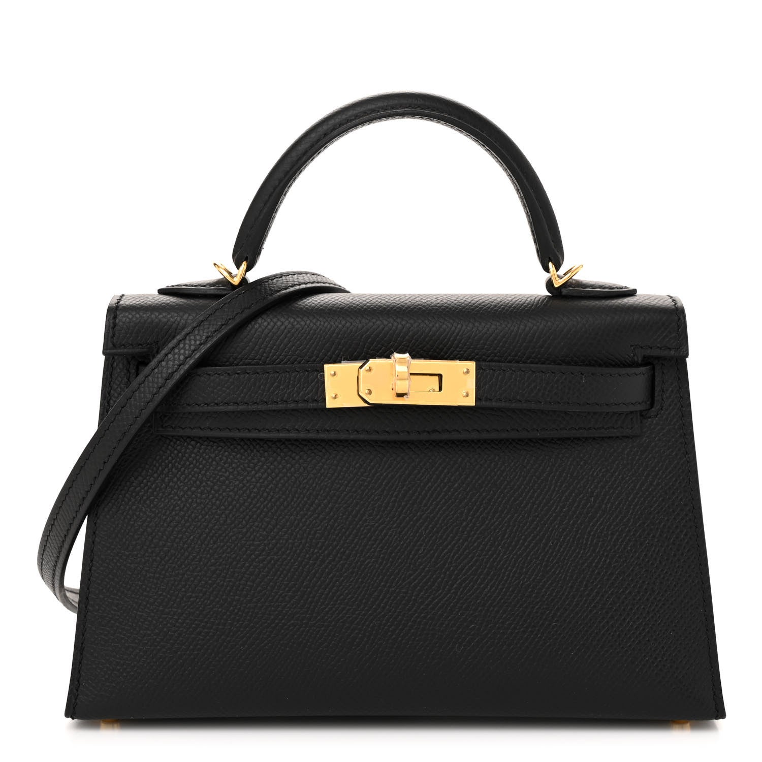 Hermes Epsom Mini Kelly Sellier 20 Black 1 of 11