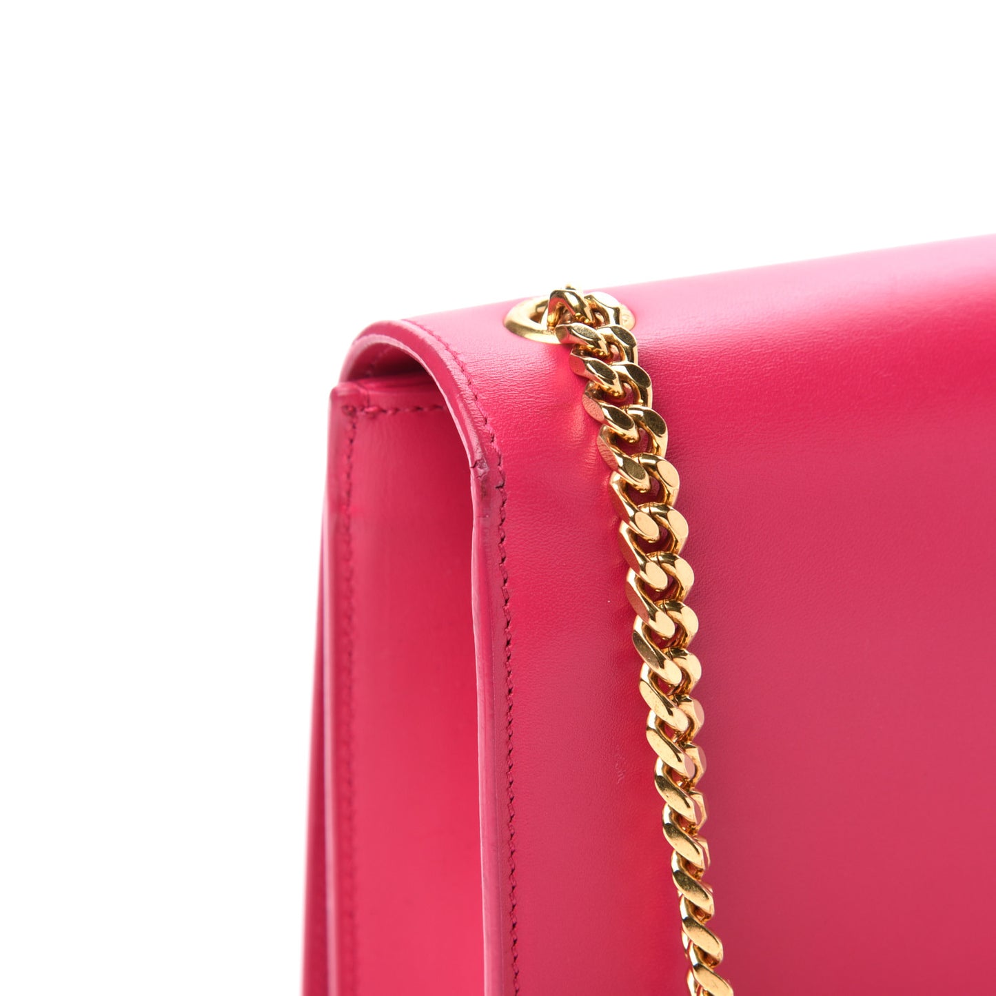 Smooth Calfskin Medium Classic Monogram Kate Tassel Satchel Fuchsia
