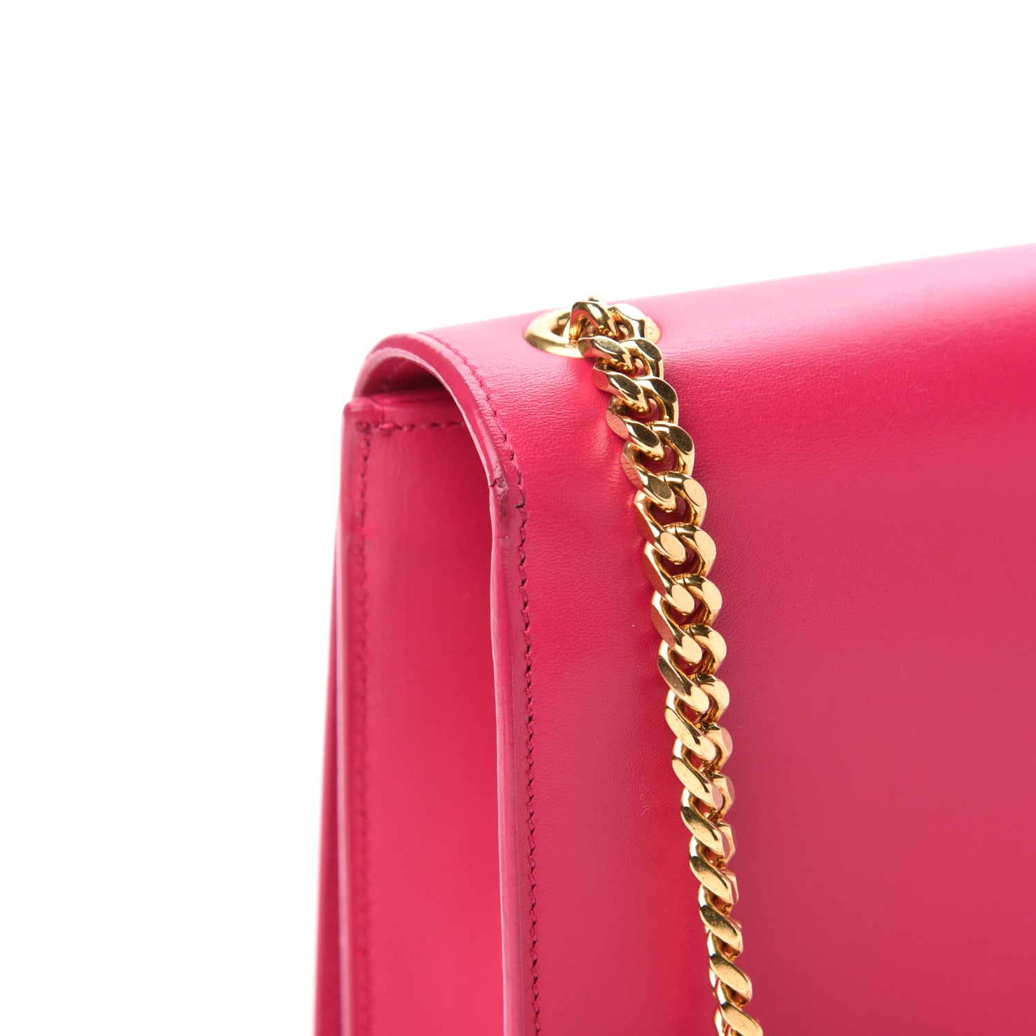 Saint Laurent Smooth Calfskin Medium Classic Monogram Kate Tassel Satchel Fuchsia 11 of 13