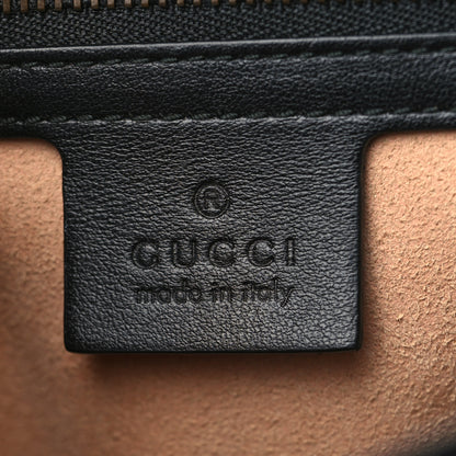 Gucci Calfskin Matelasse Medium GG Marmont Shoulder Bag Black 6 of 9