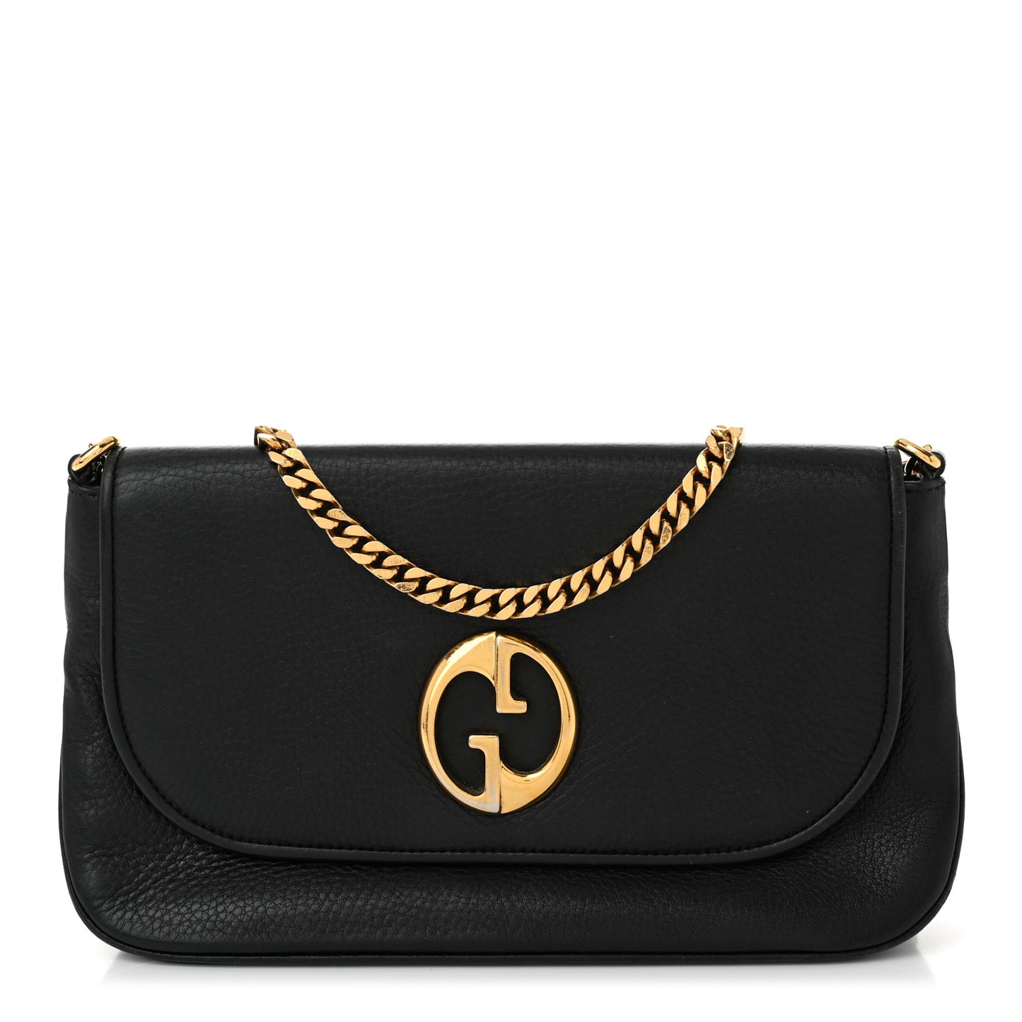 Calfskin Medium 1973 Chain Shoulder Bag Black