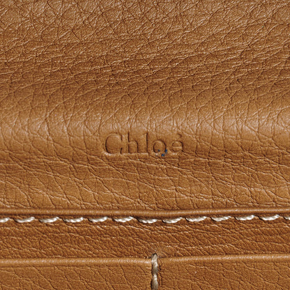 Chloe Calfskin Marcie Continental Flap Wallet Nut 7 of 8