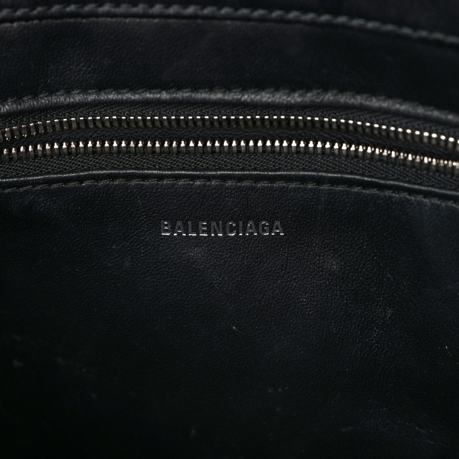 Balenciaga Shiny Day Calfskin Logo XS Triangle Chain Duffle Bleu Roi White 6 of 9