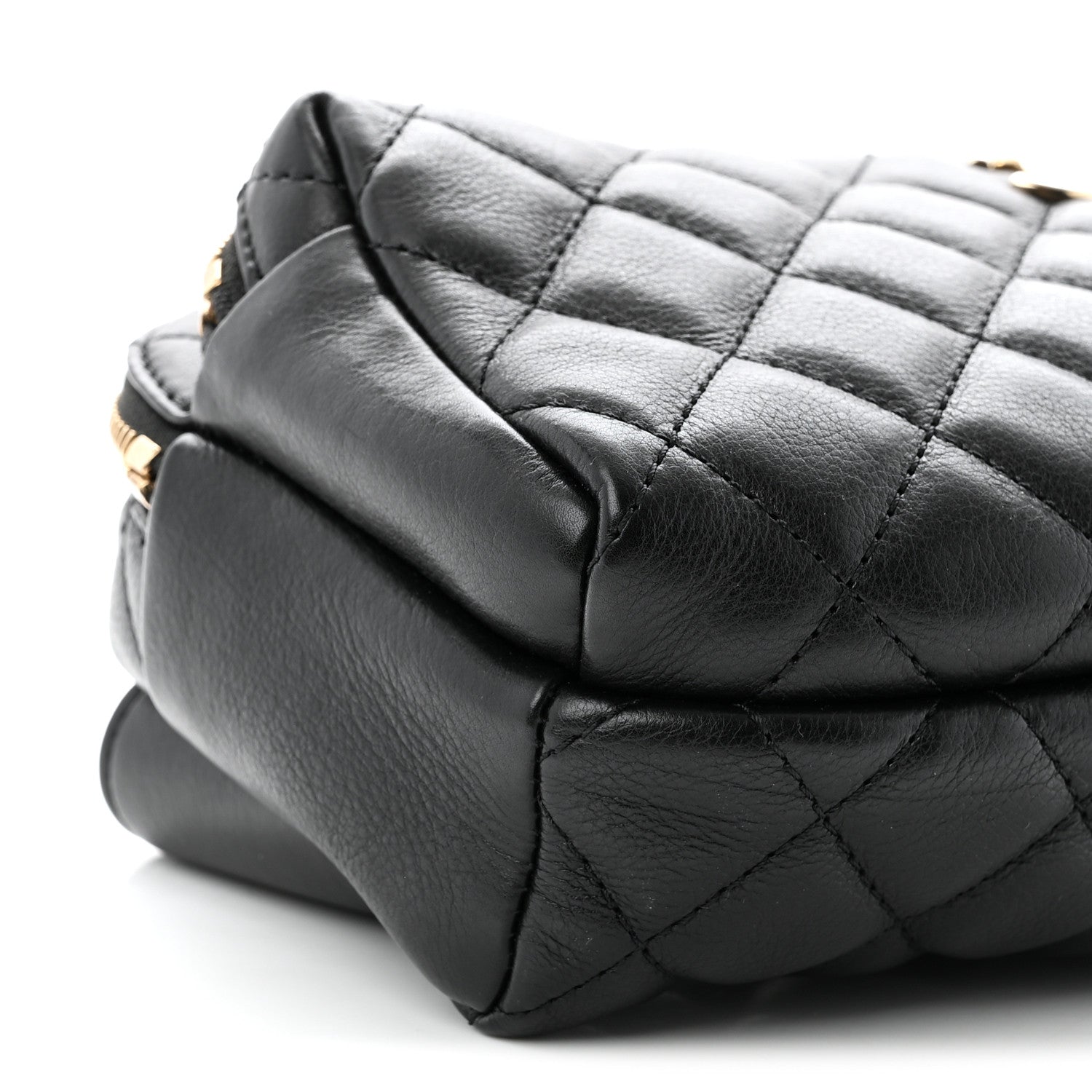 Chanel Calfskin Quilted Waist Bag Black 9 of 10