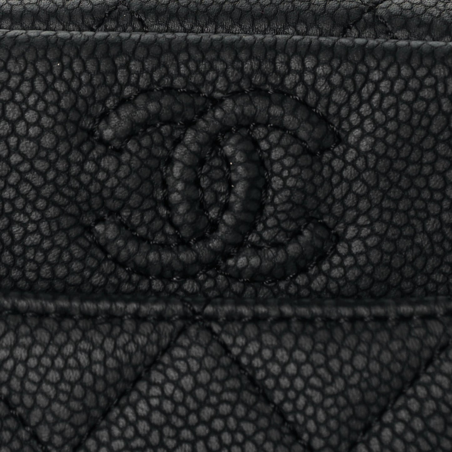 Caviar Quilted Mini Coco Tassel Camera Case Black