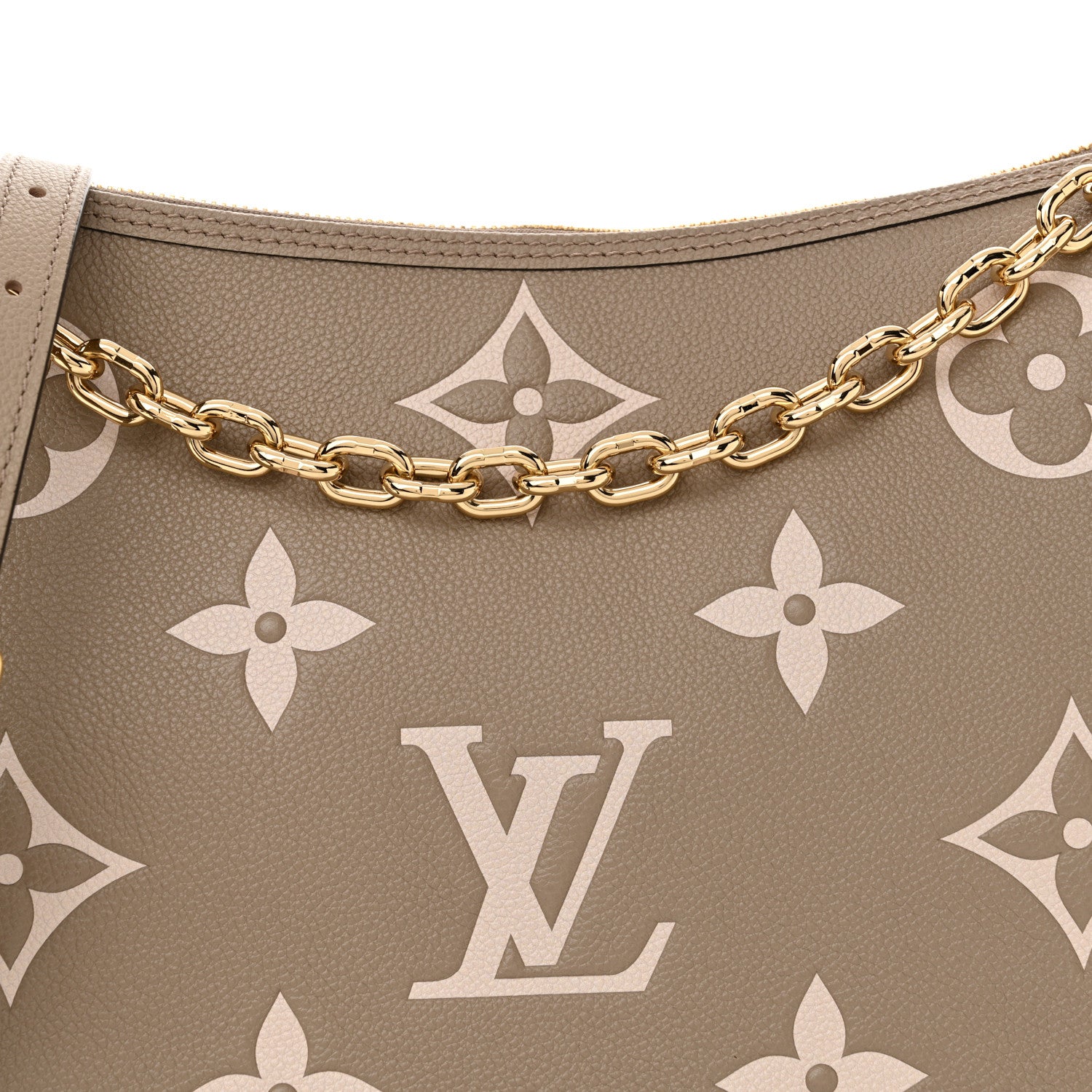 Louis Vuitton Empreinte Monogram Giant Loop Hobo Dove Gray Cream 8 of 11