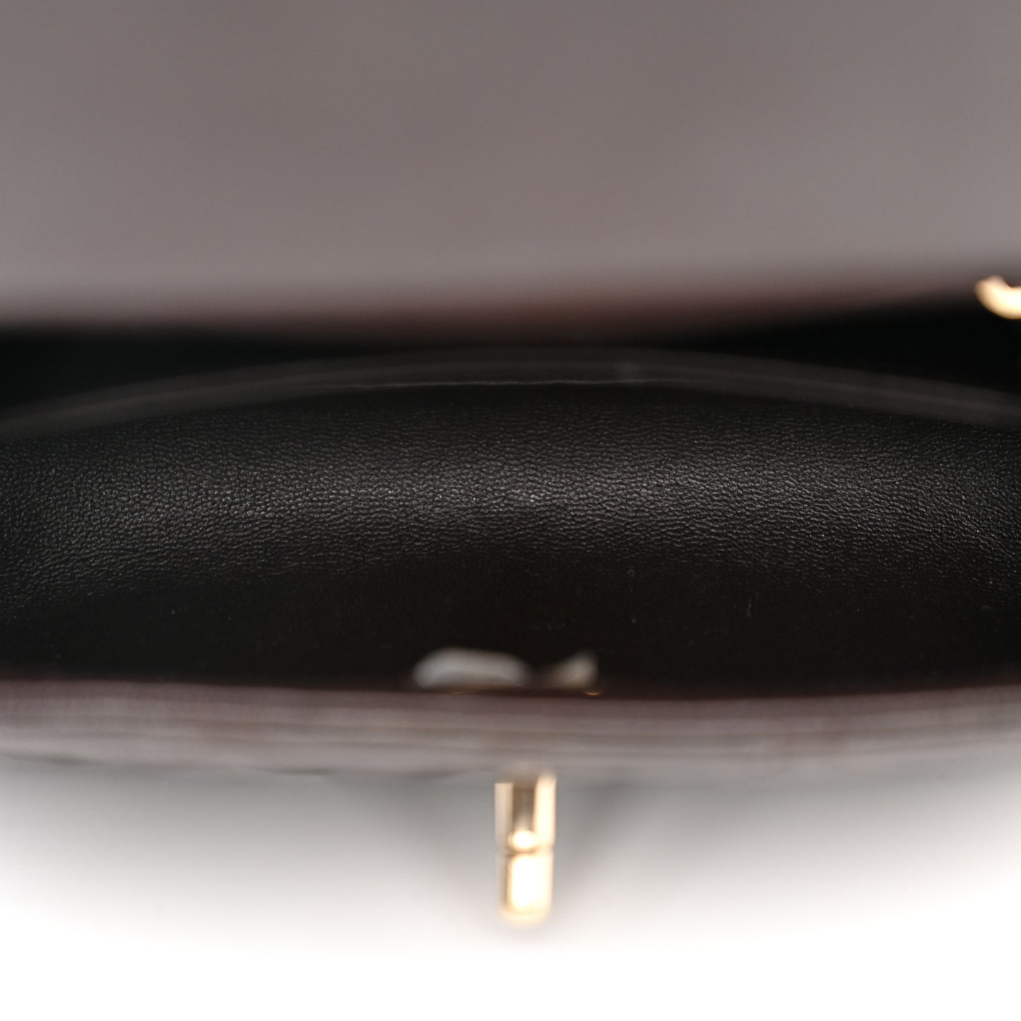 Caviar Quilted Mini Coco Handle Flap Dark Brown