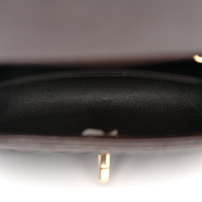 Chanel Caviar Quilted Mini Coco Handle Flap Dark Brown 5 of 11