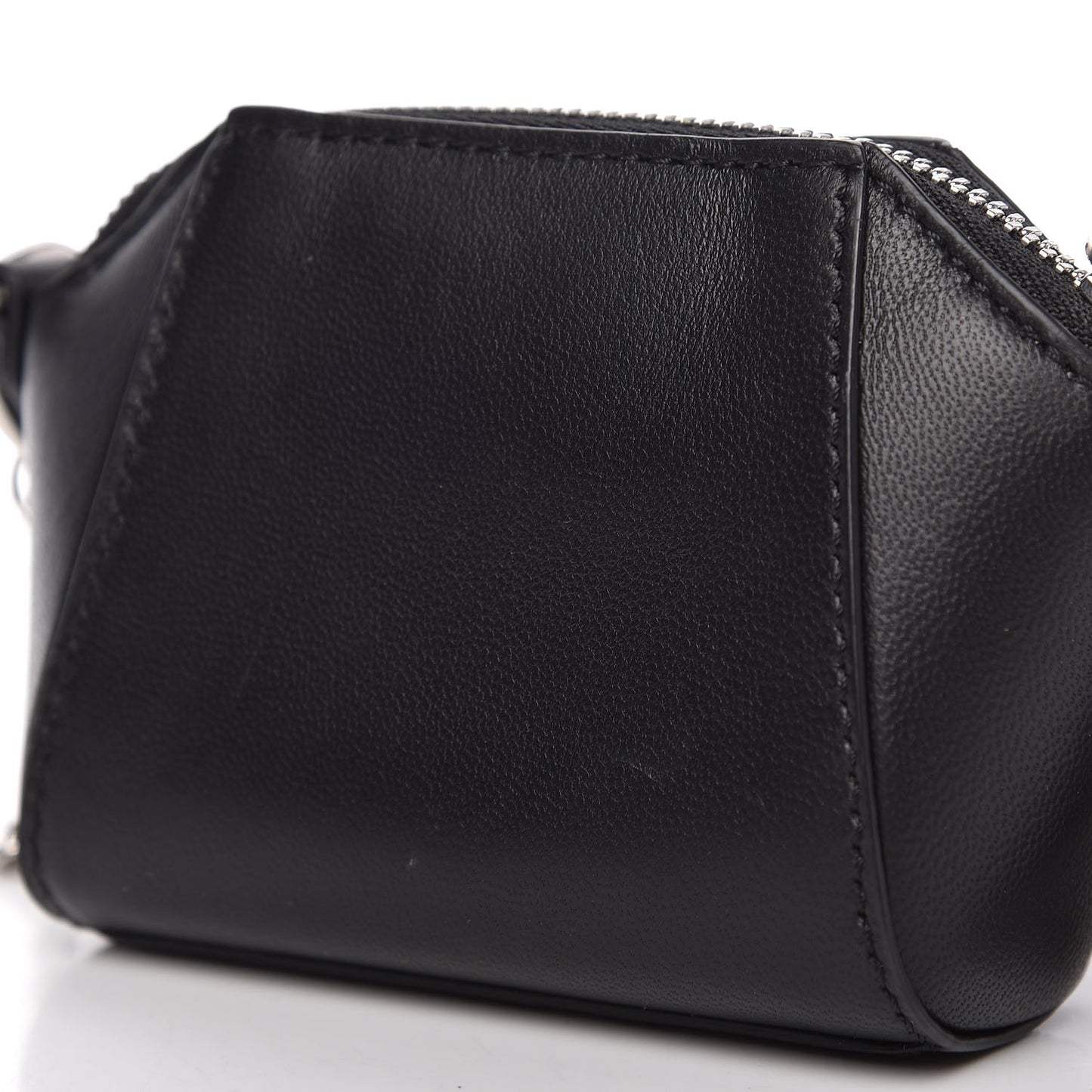 Lambskin Baby Antigona with Chain Black