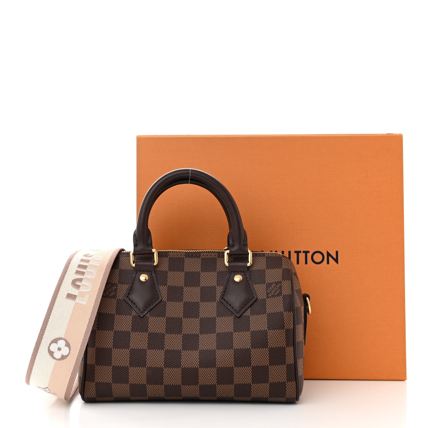 Louis Vuitton Damier Ebene Speedy Bandouliere 20 10 of 10