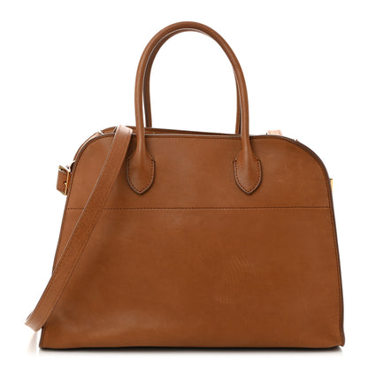 The Row Polished Saddle Calfskin Soft Margaux 12 Cuir 1 of 9