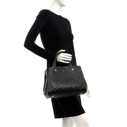 Louis Vuitton Empreinte Montaigne MM Black 3 of 8