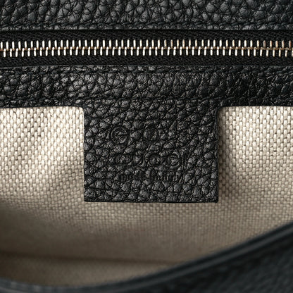 Gucci Pebbled Calfskin Medium Soho Flap Crossbody Black 6 of 12
