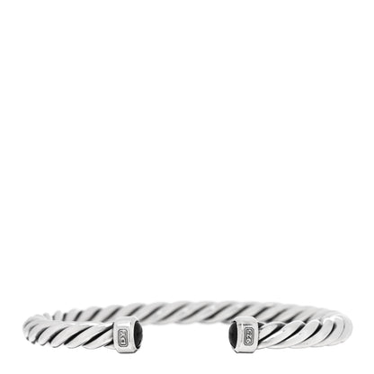 David Yurman Sterling Silver 6mm Cable Classic Cuff Bracelet 1 of 4
