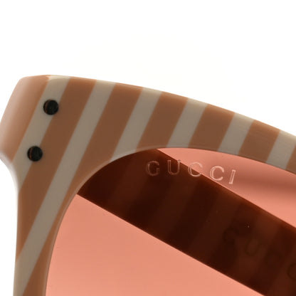 Gucci Cat Eye GG0569S Sunglasses White Pink 8 of 9