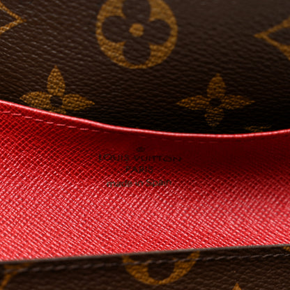 Louis Vuitton Monogram Emilie Wallet Rouge 6 of 12