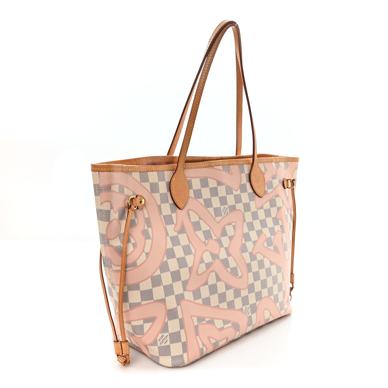 Louis Vuitton Damier Azur Tahitienne Neverfull MM 3 of 12