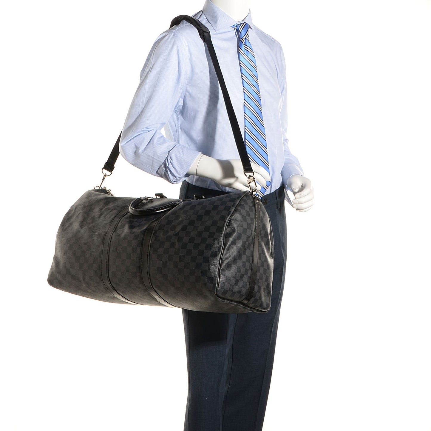 Damier Graphite Keepall Bandouliere 55