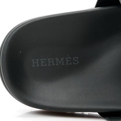 Hermes Calfskin Womens Chypre Sandals 35 Black 8 of 9