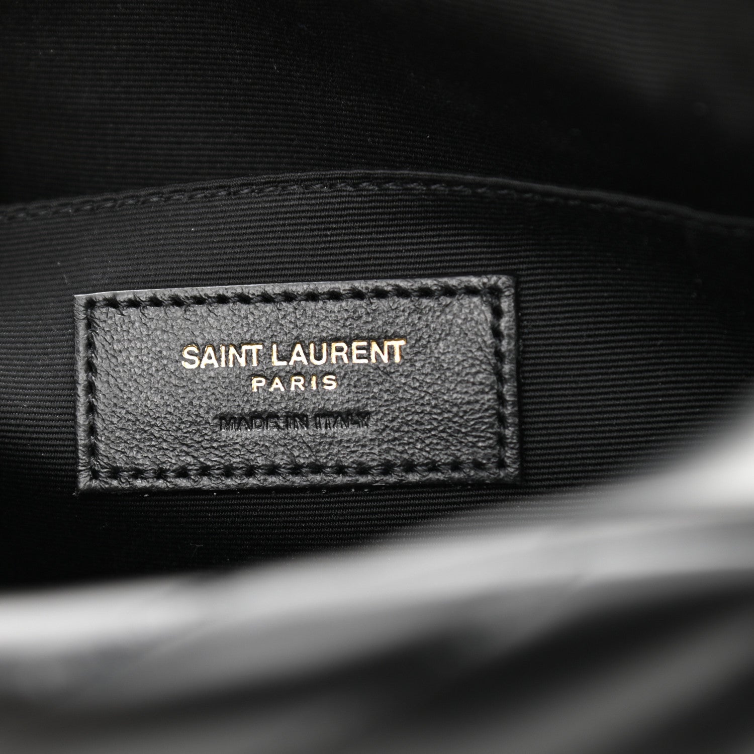 Saint Laurent Calfskin Matelasse Monogram Lou Camera Bag Black 6 of 10