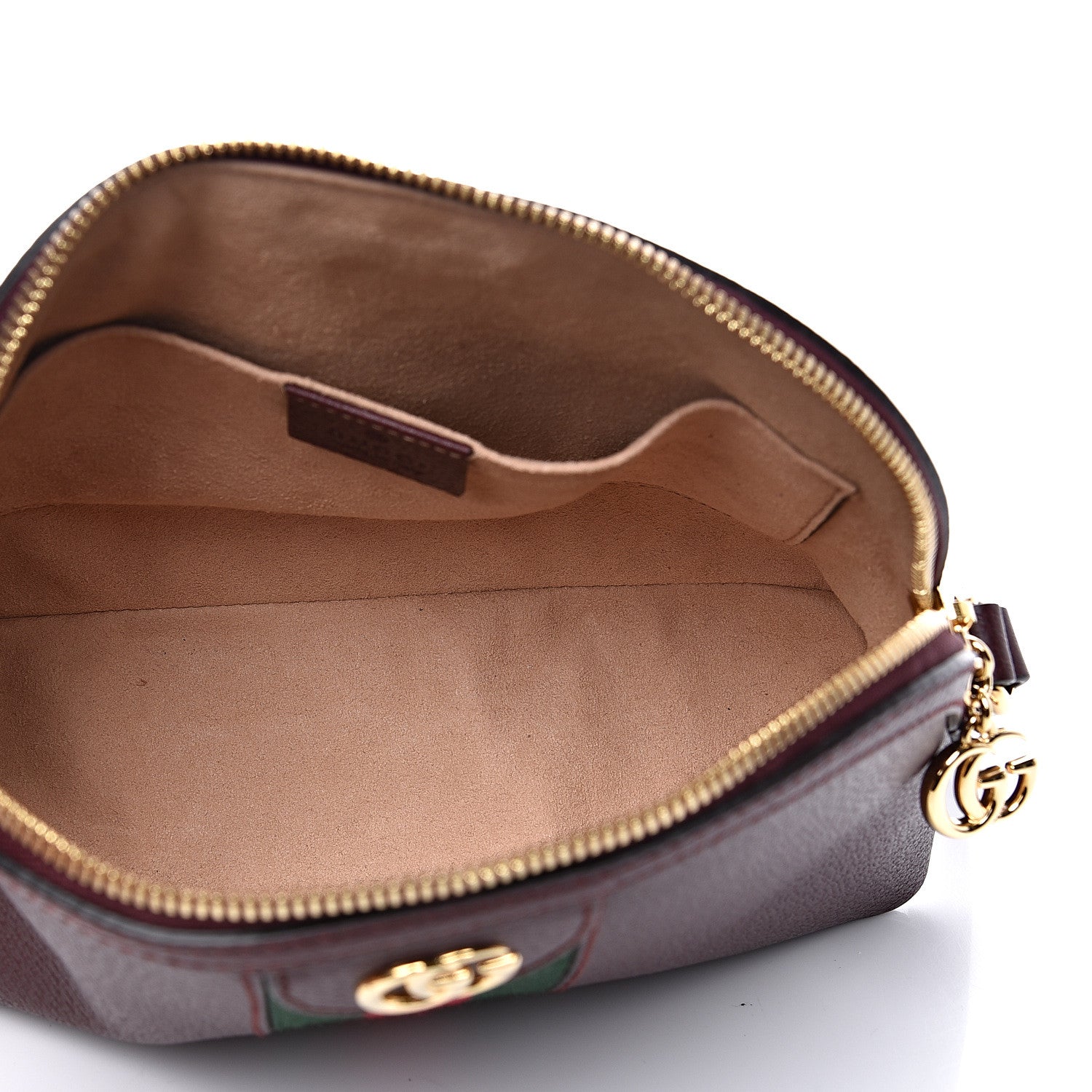Gucci Textured Calfskin Web Small Ophidia Dome Shoulder Bag Vintage Bordeaux 5 of 10