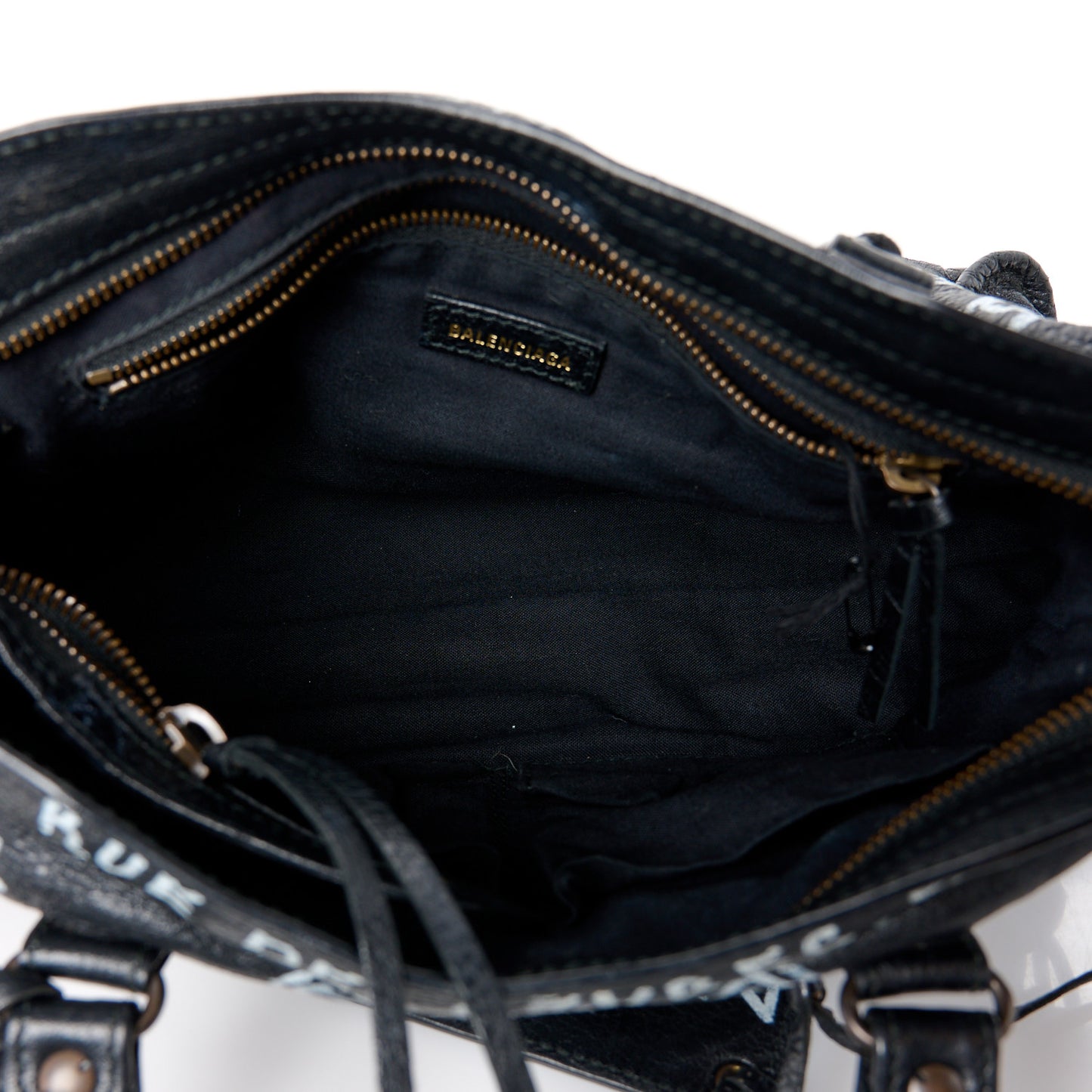 Agneau Classic Hardware Graffiti All Over S City Black Black