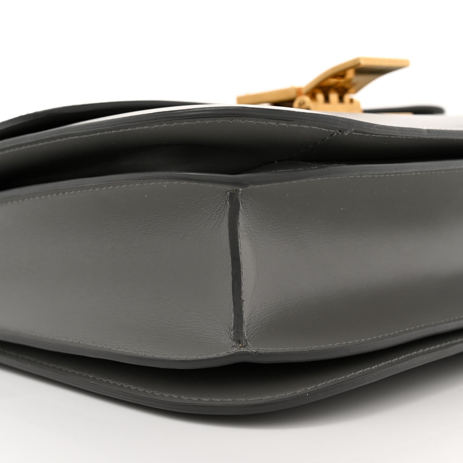 Celine Box Calfskin Medium Classic Box Flap Bag Zinc 9 of 14