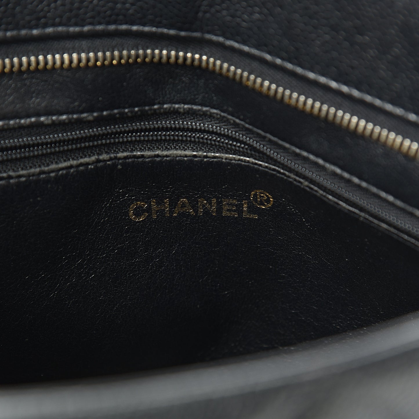 Caviar Quilted Medallion Tote Black