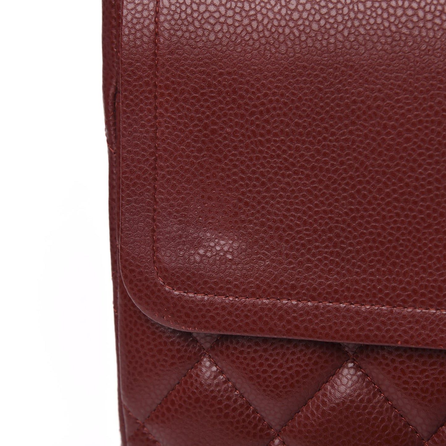 Caviar Quilted Maxi Double Flap Red