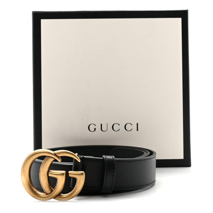 Gucci Calfskin Double G 30mm Belt 85 34 Black 6 of 6