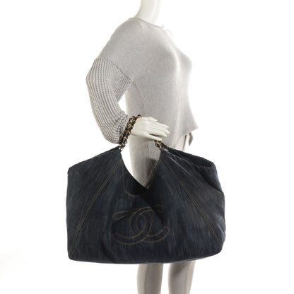 Chanel Denim XL Coco Cabas Tote Blue 2 of 8