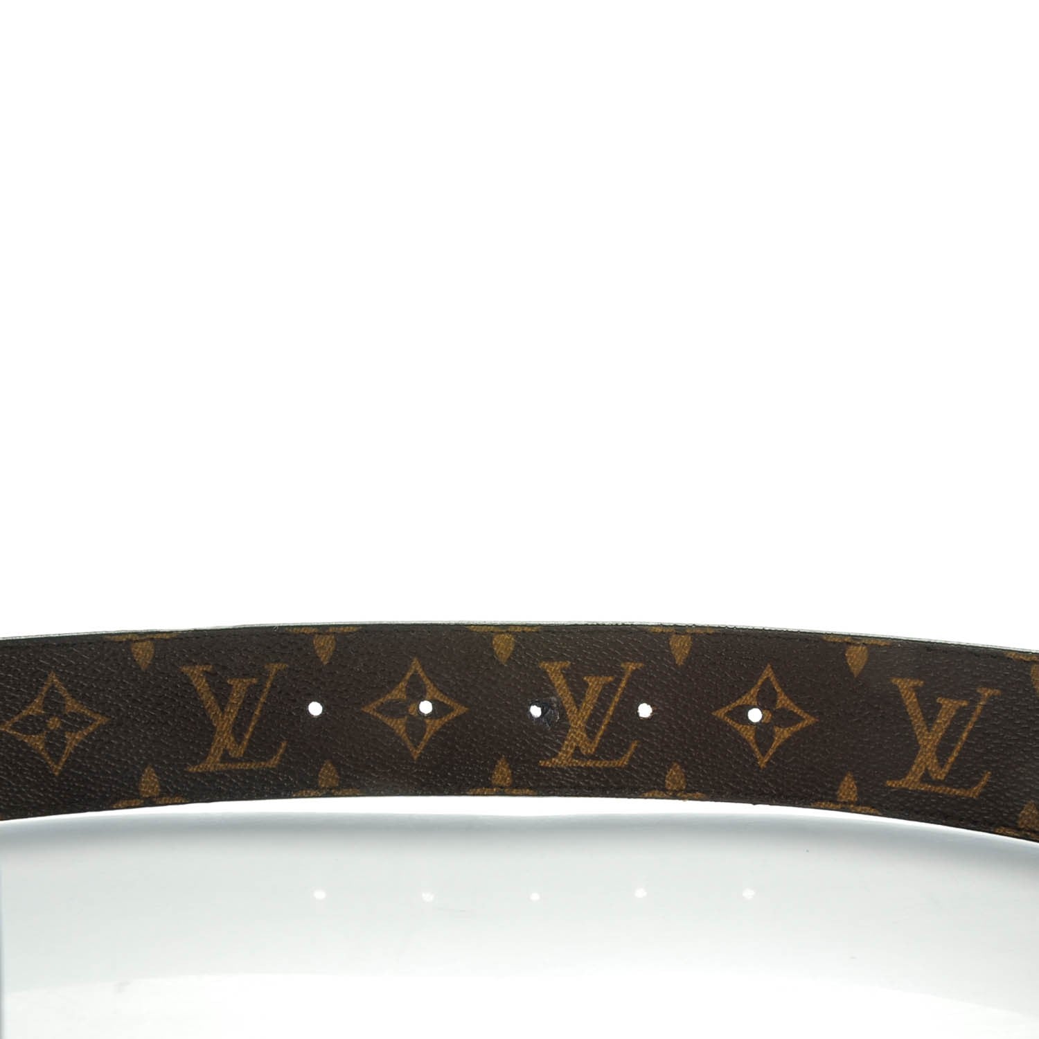 Louis Vuitton Monogram Macassar LV Initiales Reversible Belt80 32 Black 4 of 6
