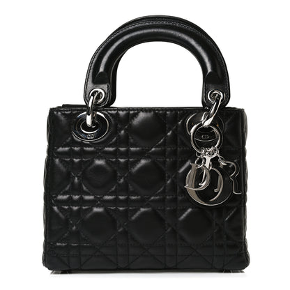Christian Dior Lambskin Cannage Mini Lady Dior Black 1 of 15