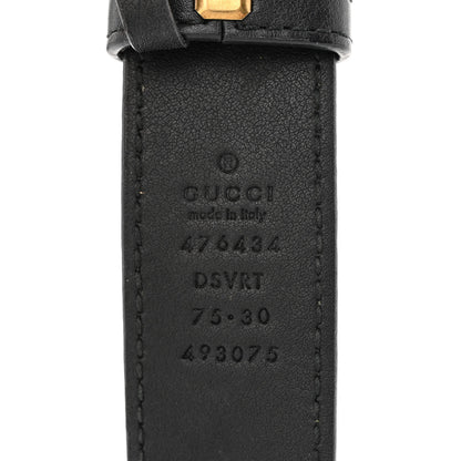 Gucci Calfskin Matelasse GG Marmont Belt Bag 75 30 75/30 Black 8 of 15