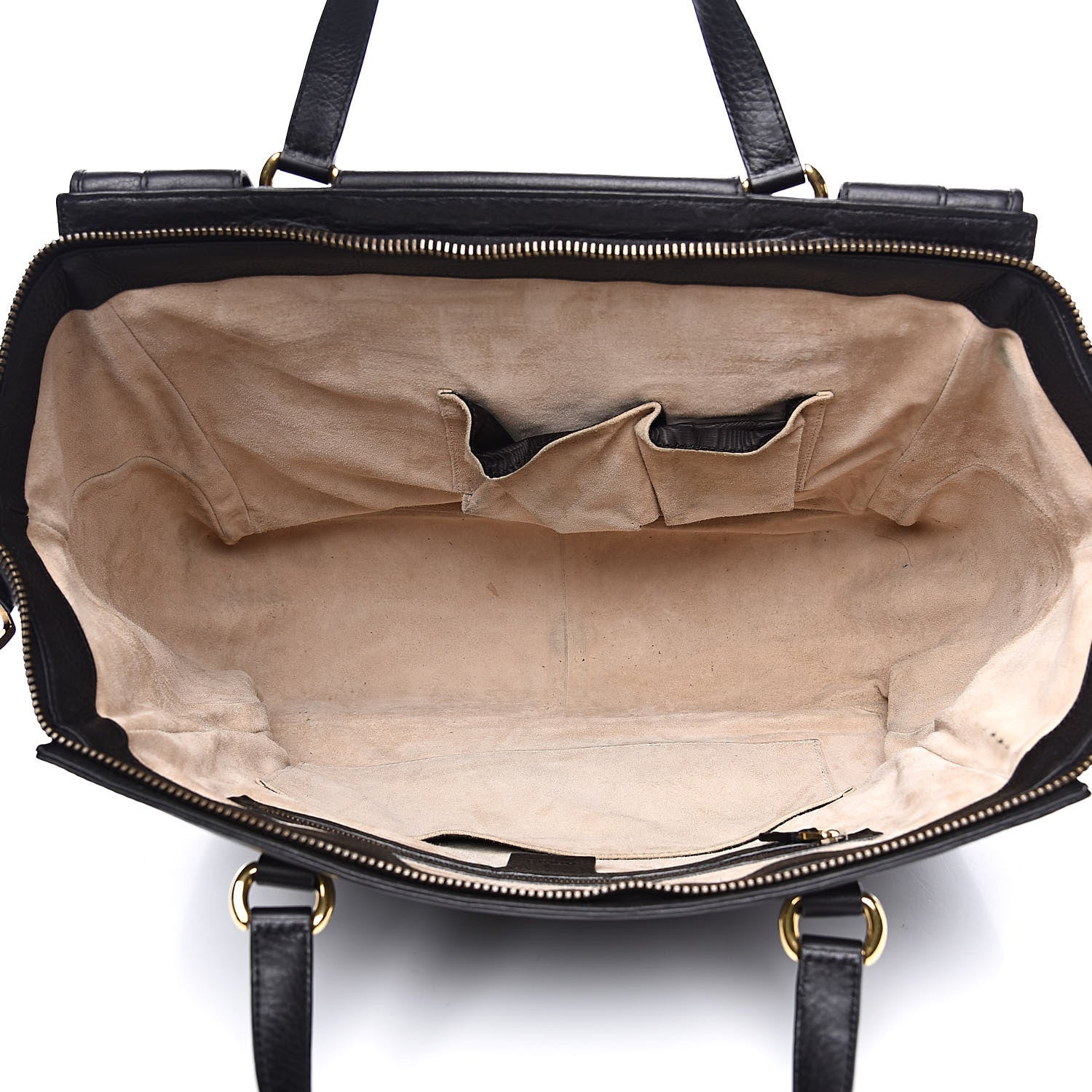 Gucci Pebbled Calfskin Medium 1973 Top Handle Satchel Black 5 of 19