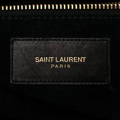 Saint Laurent Calfskin Classic Duffle 12 Black 6 of 12