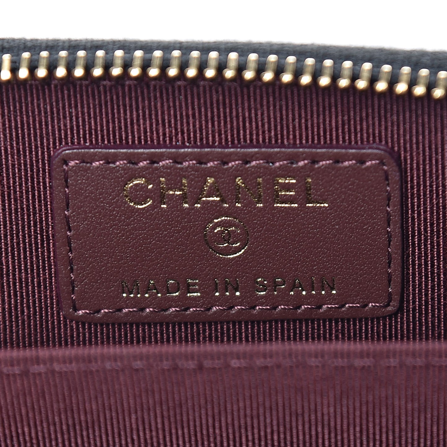 Caviar Quilted Zip Coin Purse Black