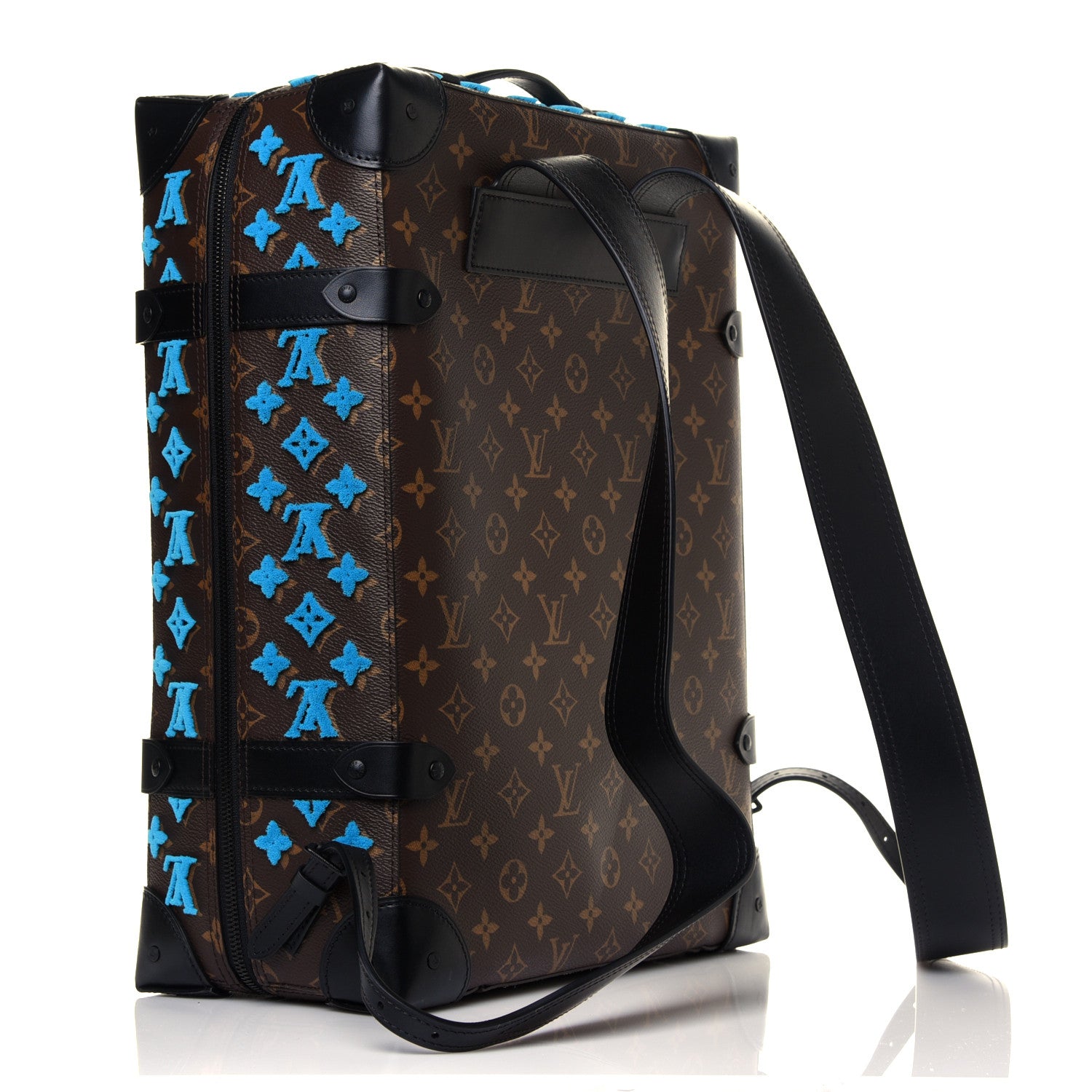 Louis Vuitton Monogram Tuffetage Soft Trunk Backpack PM Turquoise 2 of 11