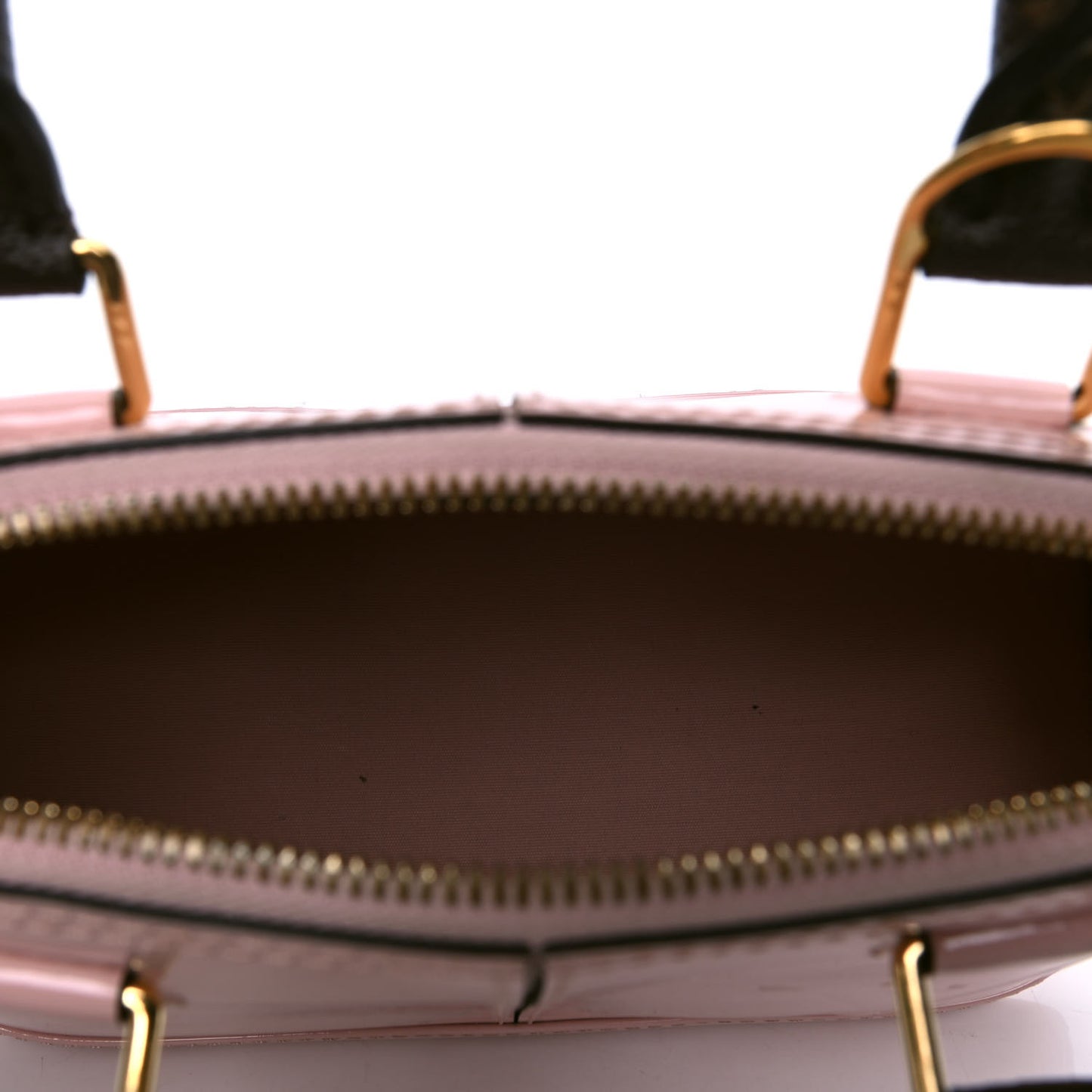 Patent Monogram Alma BB Rose Ballerine