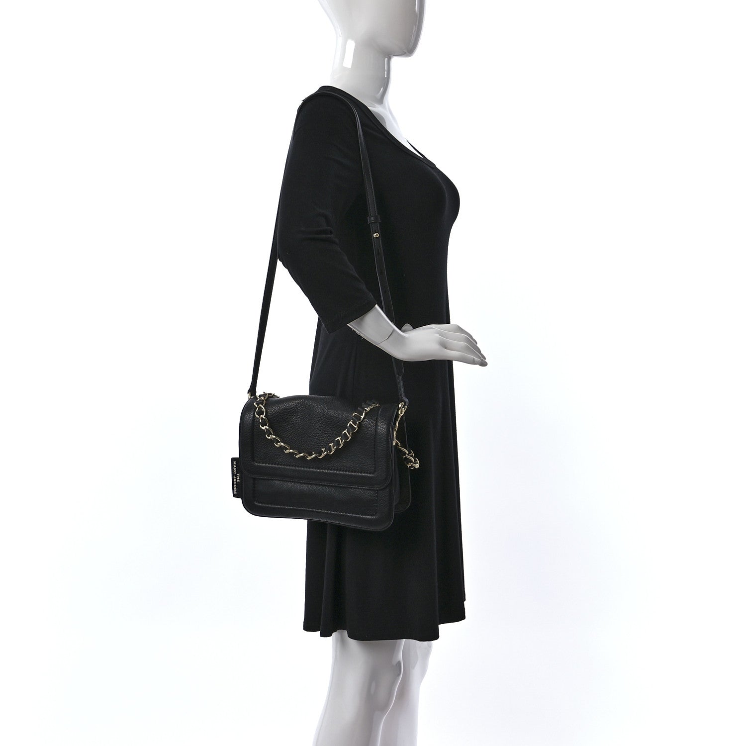 Marc Jacobs Calfskin The Mini Cushion Bag Black 2 of 13