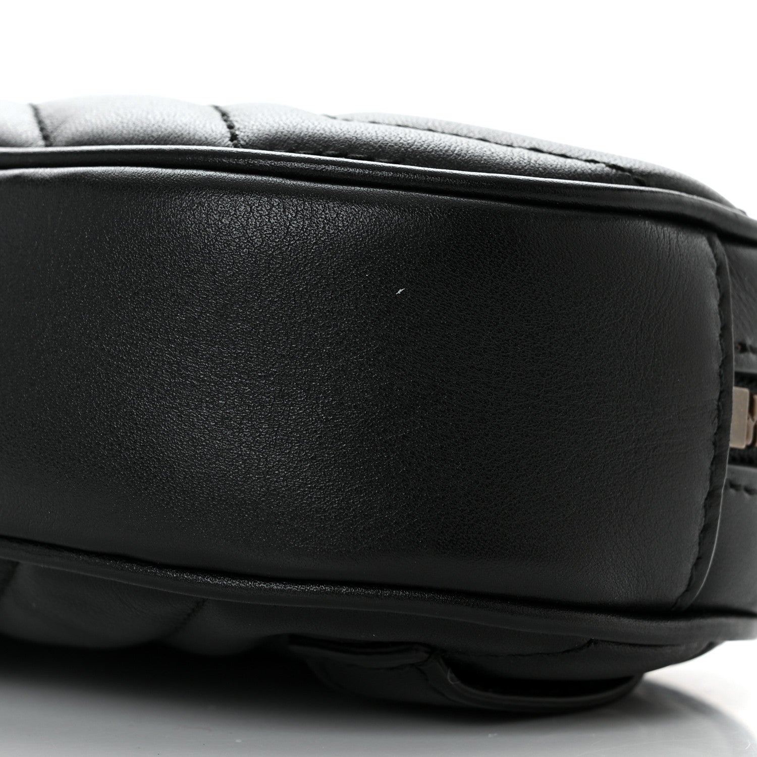 Gucci Calfskin Matelasse GG Marmont Belt Bag 75 30 Black 10 of 12