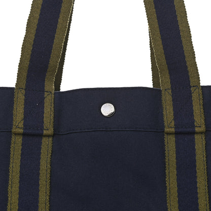 Hermes Canvas Herline GM Tote Navy 7 of 10