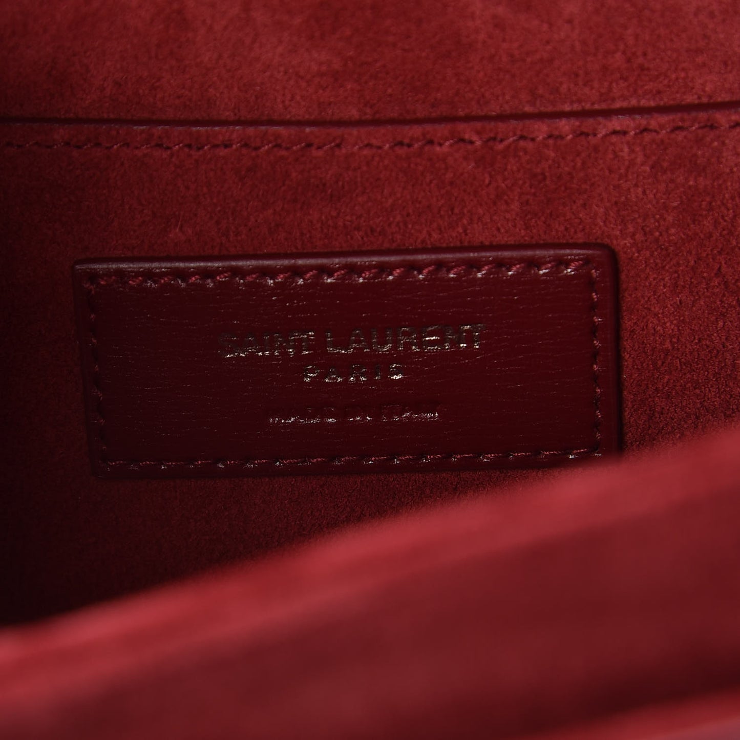 Calfskin Medium Bellechasse Satchel Burgundy